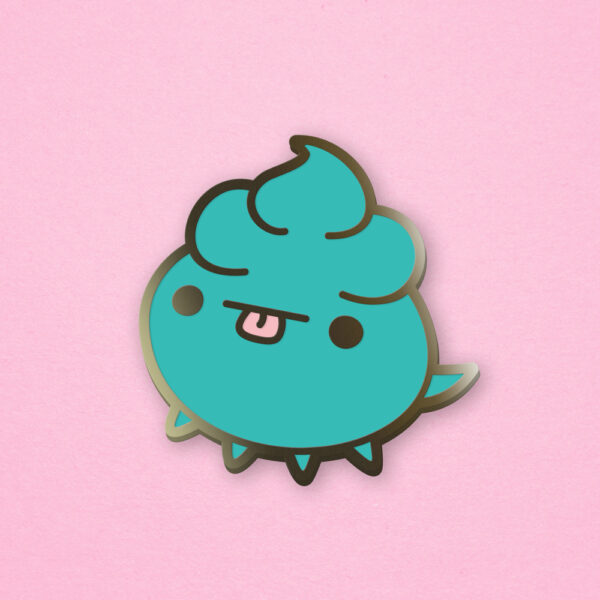 Spoopy Enamel Pin - Aqua