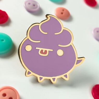 Purple Spoopy Enamel Pin