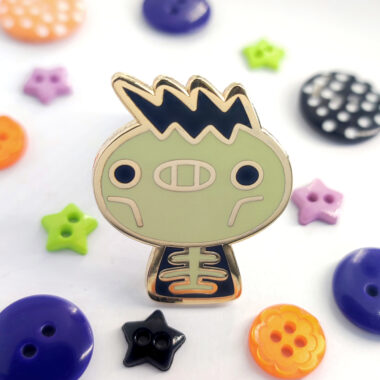 Skeleton Yerrsher Enamel Pin